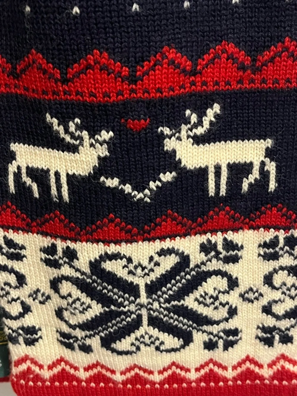Vintage Rugby Ralph Lauren by Superior Outdoor Clothing Fair Isle Wool Scarf
